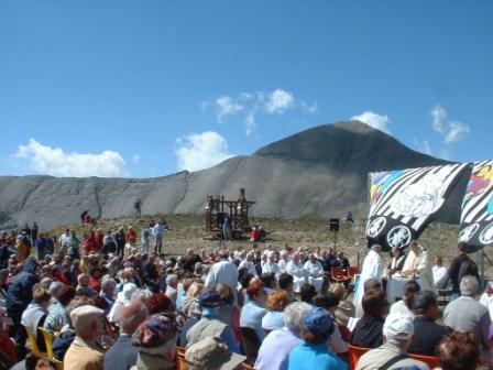 messe en plein air  la Bonette