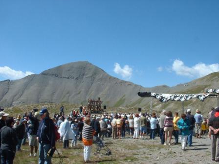 messe en plein air  la Bonette