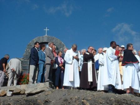 messe en plein air  la Bonette